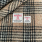 Pale Brown & Grey Tartan Harris Tweed