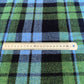 Green, Blue & Black Tartan Harris Tweed