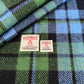 Green, Blue & Black Tartan Harris Tweed