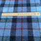 Blue Tartan with Red & Green Overcheck Harris Tweed