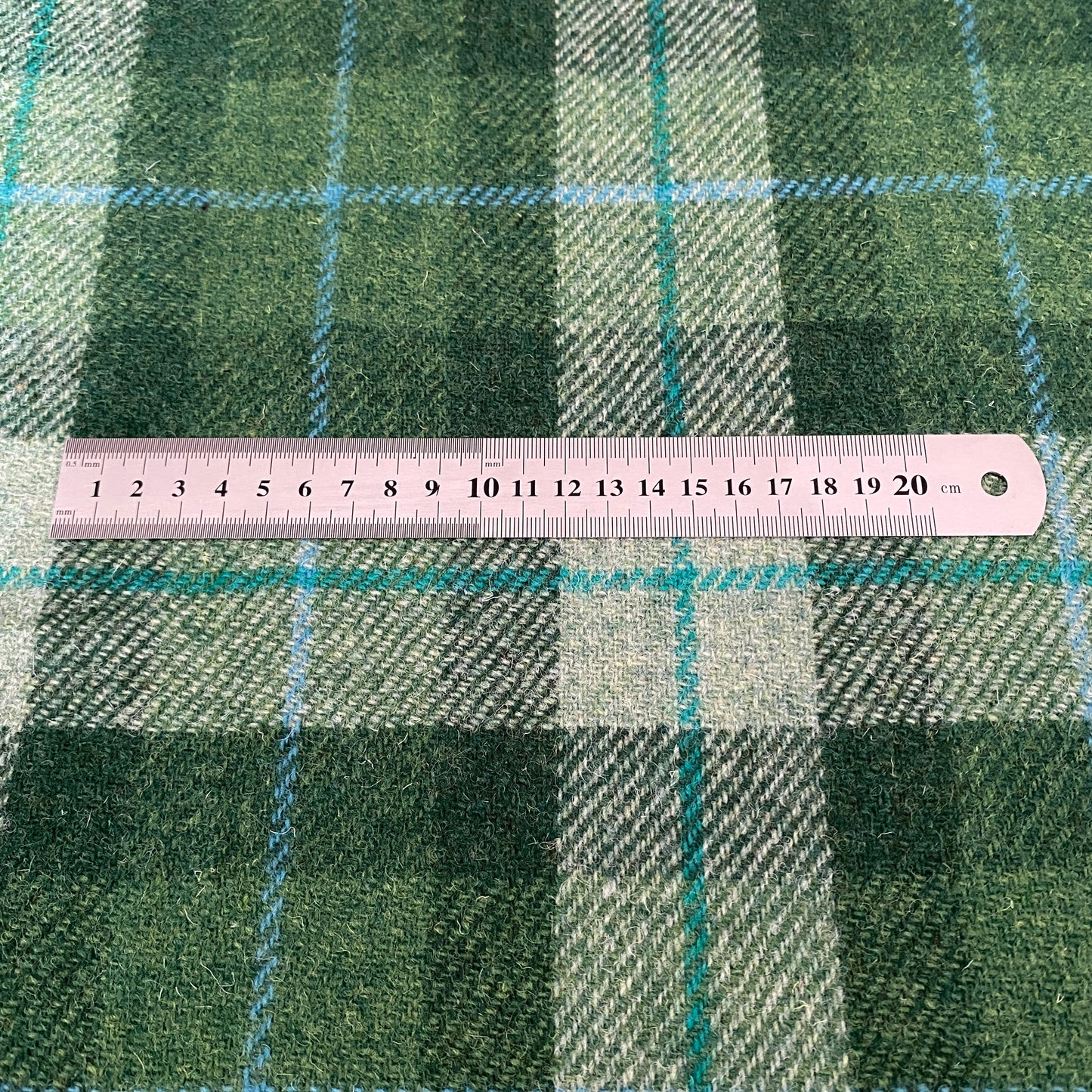 Green Tartan Harris Tweed