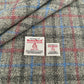 Grey Tartan with Pink, Blue & Dark Grey Overcheck Harris Tweed