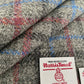 Grey Tartan with Pink, Blue & Dark Grey Overcheck Harris Tweed