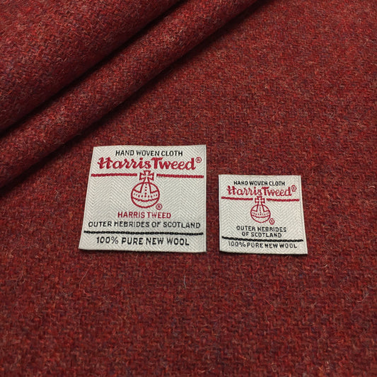 Raspberry Rust Harris Tweed - BY THE METRE / HALF / QUARTER