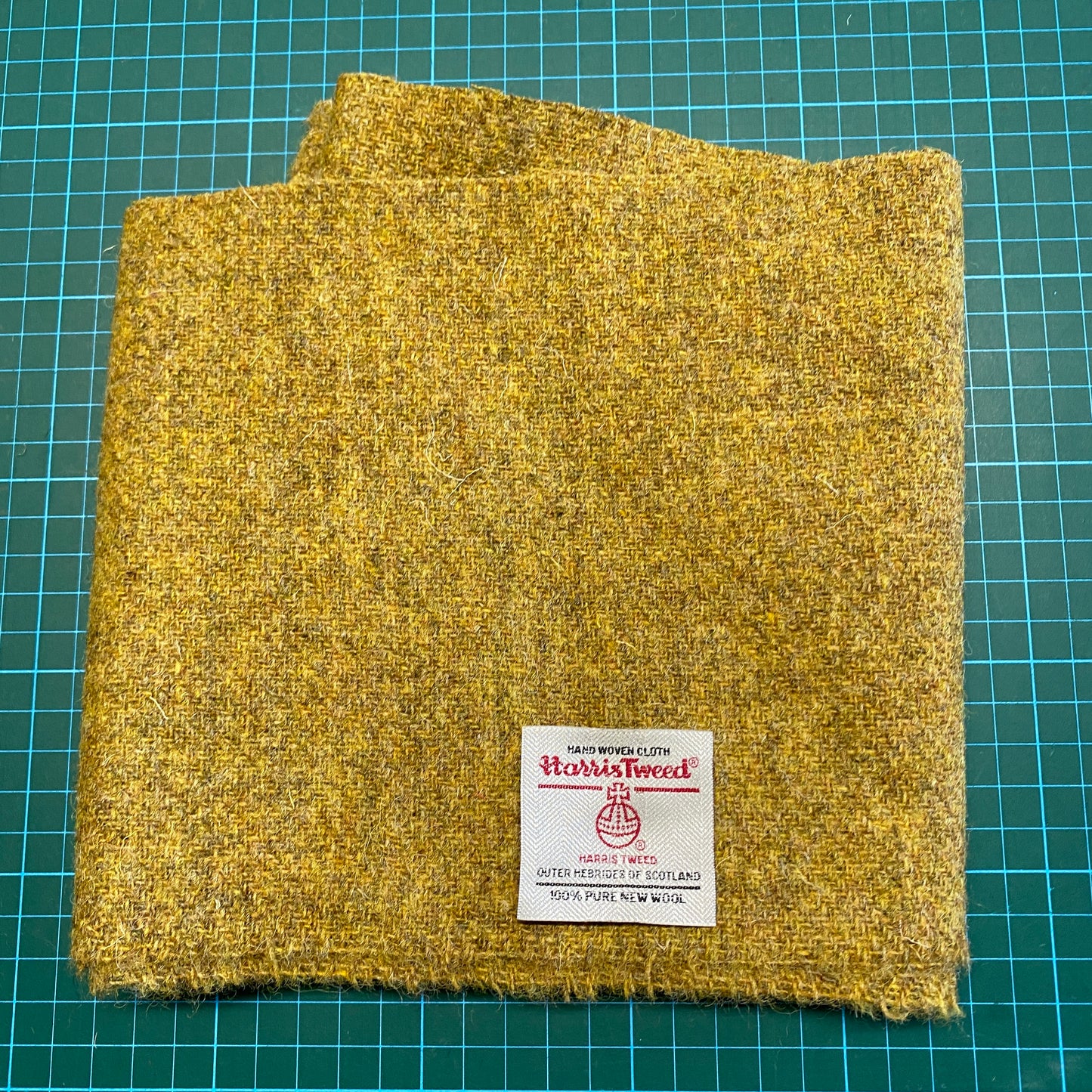 Mustard Yellow Harris Tweed - Offcut 519 / 150x18cm