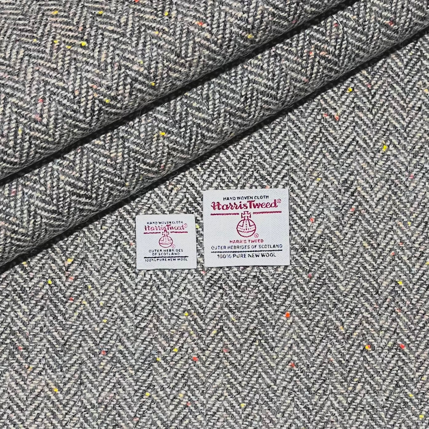 Speckled Grey & Oatmeal Herringbone Harris Tweed – The Harris Tweed Store