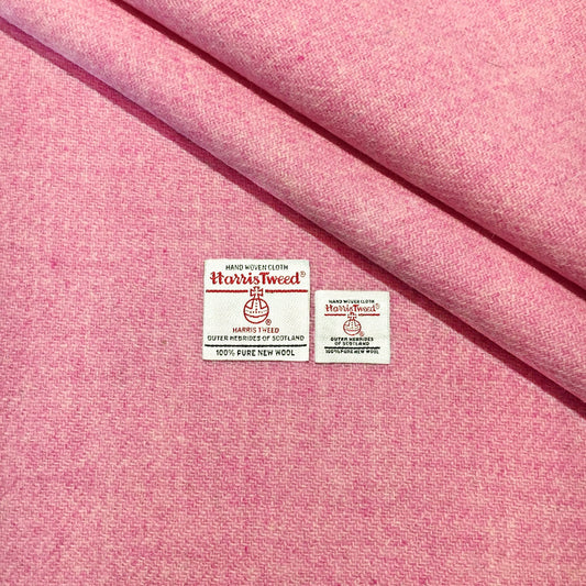 Baby Pink Harris Tweed - BY THE METRE