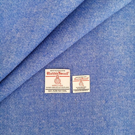 Cornflower Blue Harris Tweed - BY THE METRE