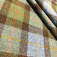 Hunting MacLeod Tartan / Blue & Green Tartan Check Harris Tweed - BY THE METRE / HALF / QUARTER