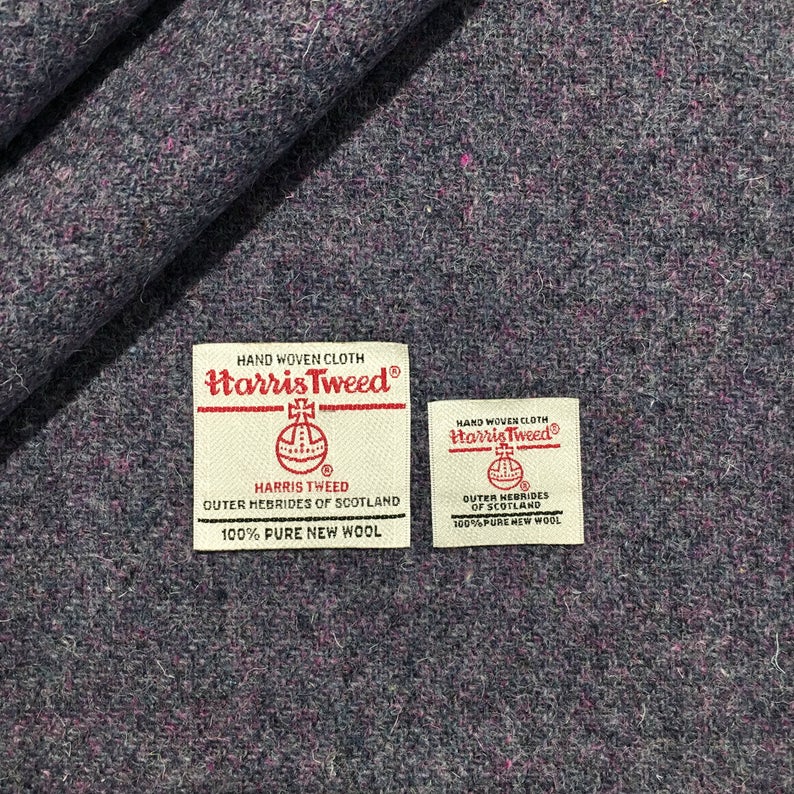 Grape Harris Tweed - BY THE METRE / HALF / QUARTER