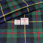 MacLeod of Harris Tartan / Blue & Green Tartan with Red & Yellow Overcheck Harris Tweed - BY THE METRE / HALF / QUARTER