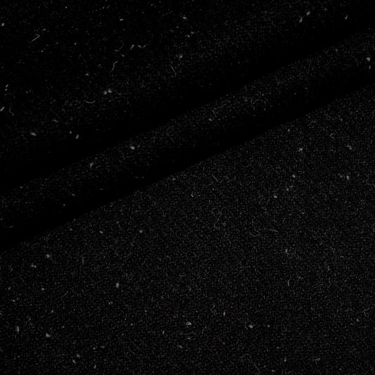 Black with White Flecks Harris Tweed - BY THE METRE