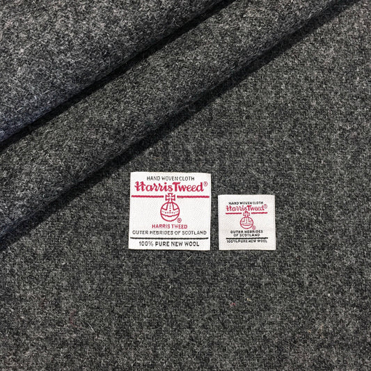 Mid Charcoal Grey Harris Tweed - BY THE METRE / HALF / QUARTER