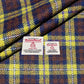 Dark Chestnut, Navy, & Acid Green Tartan Harris Tweed