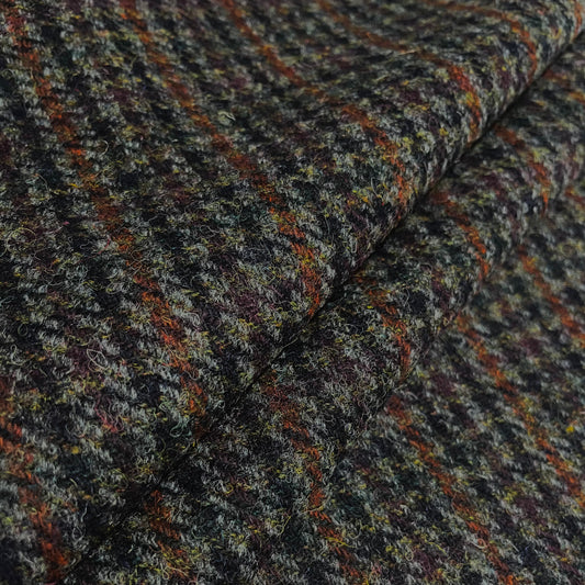Autumn Houndstooth Harris Tweed - BY THE METRE