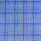 Blue Check With Green & Purple Overcheck Harris Tweed - BY THE METRE / HALF / QUARTER