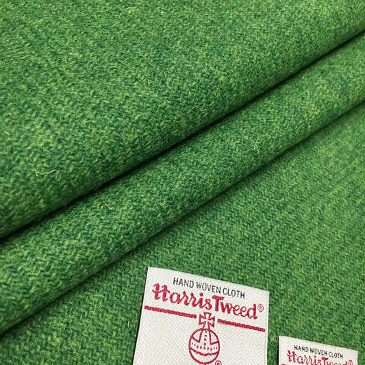 Lawn Green Harris Tweed - BY THE METRE / HALF / QUARTER