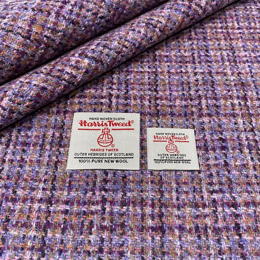 Purple / Lilac Basket Weave Harris Tweed