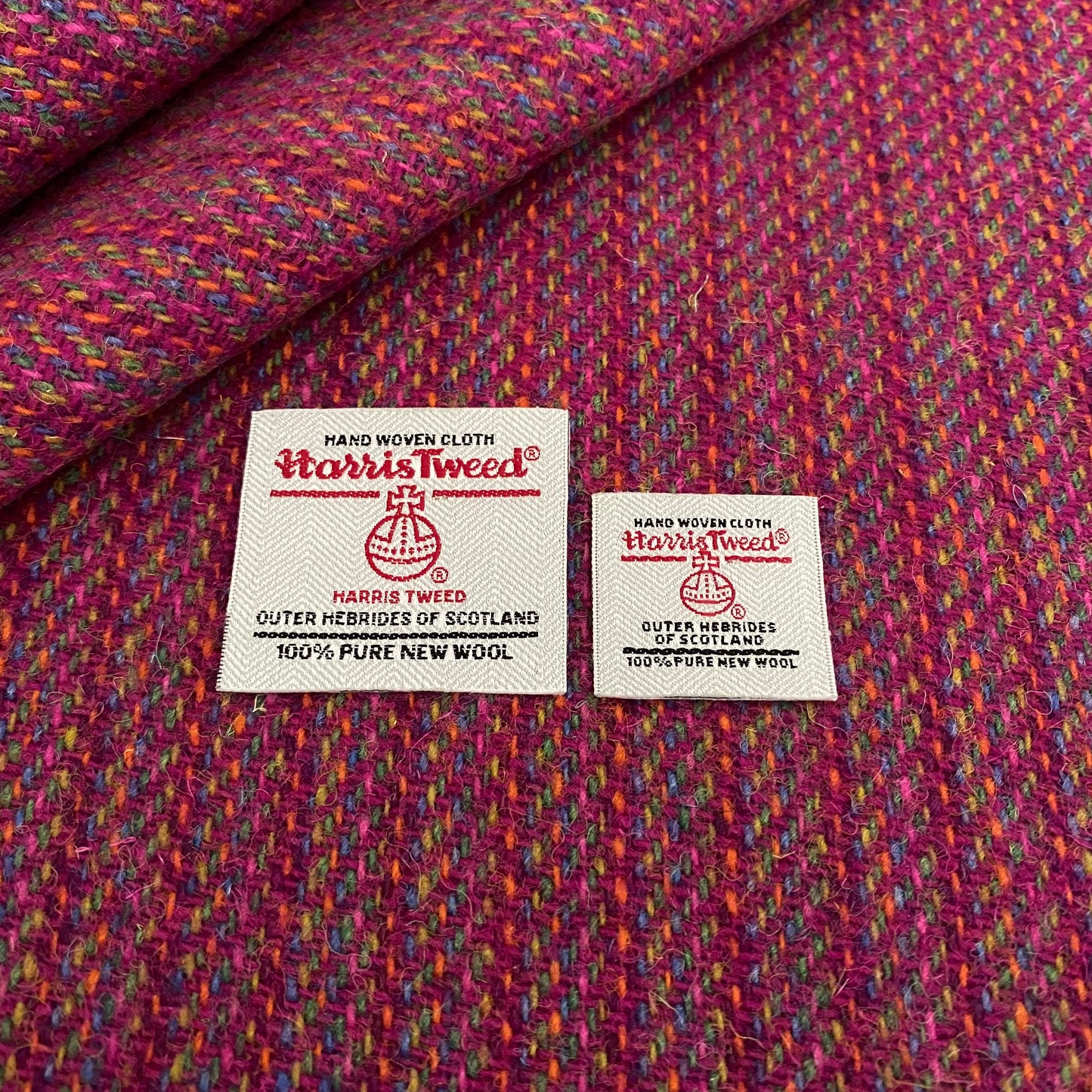 Pink Multi Stripe Harris Tweed