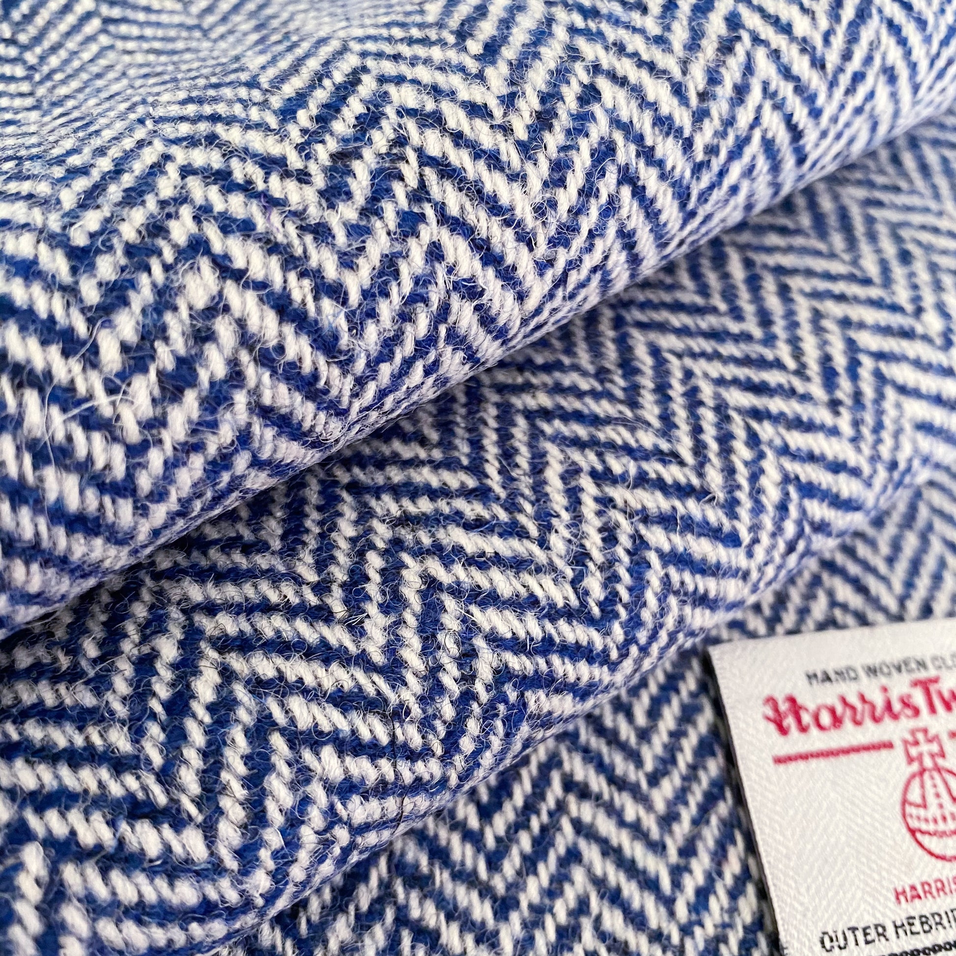 Navy Blue & White Herringbone Harris Tweed – The Harris Tweed Store