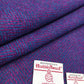 Kingfisher Blue & Cerise Pink Wide Herringbone Harris Tweed