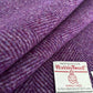 Orchid Purple & Violet Wide Herringbone Harris Tweed