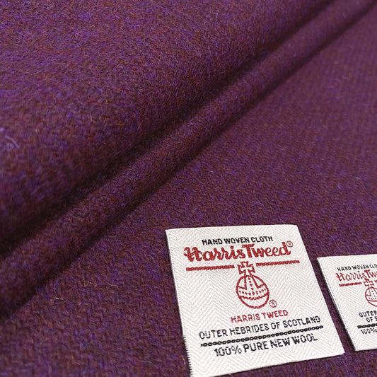 Plum Harris Tweed