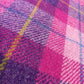 Pink & Dark Violet Tartan Check Harris Tweed