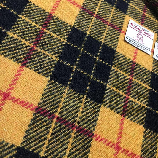 Dress MacLeod of Lewis Tartan / Yellow & Black Tartan Harris Tweed