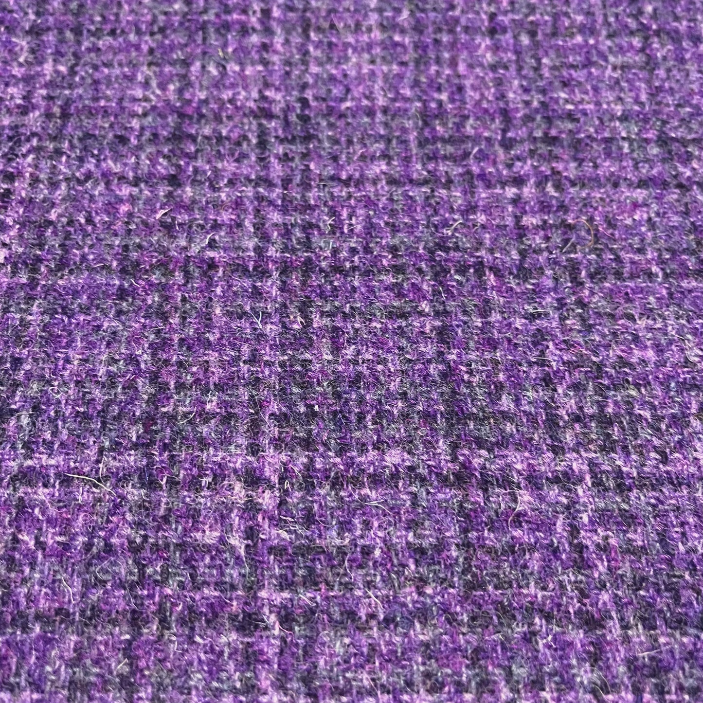 Purple Basket Weave Harris Tweed