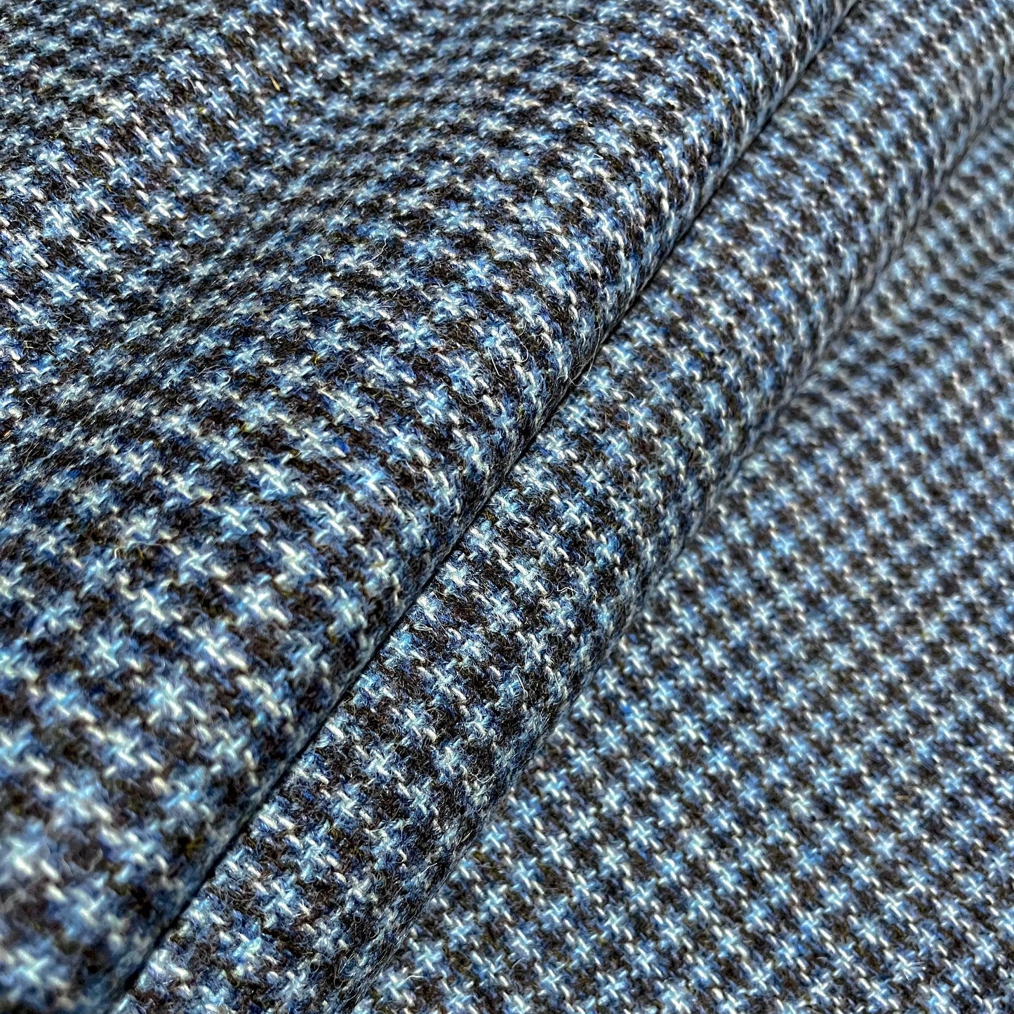 Mixed Blue Tile Weave Harris Tweed