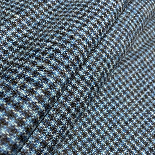 Mixed Blue Tile Weave Harris Tweed