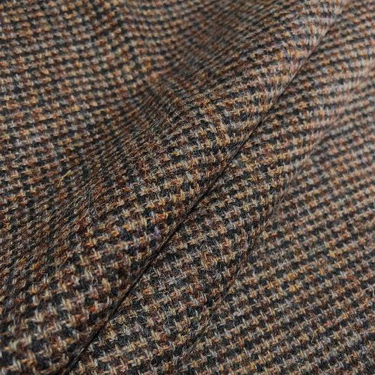 Mixed Brown Tile Weave Harris Tweed
