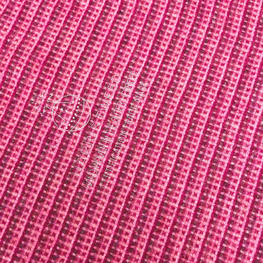 Bubblegum Pink Basket Weave Harris Tweed