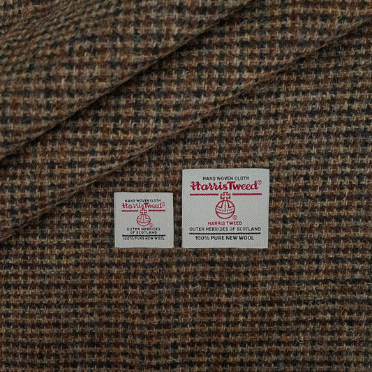Mixed Brown Tile Weave Harris Tweed